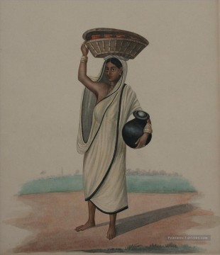 Populaire indienne œuvres - Femme laitière d’un riche ménage européen Indienne